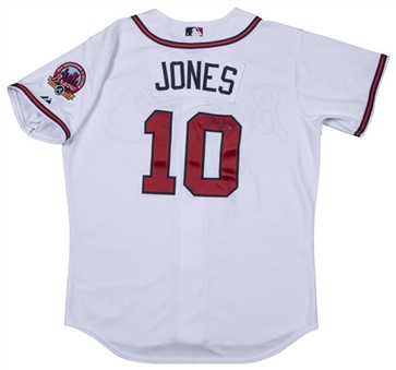 2006 Chipper Jones Game Used and Signed Atlanta Braves Home Jersey (MLB Authenticated)